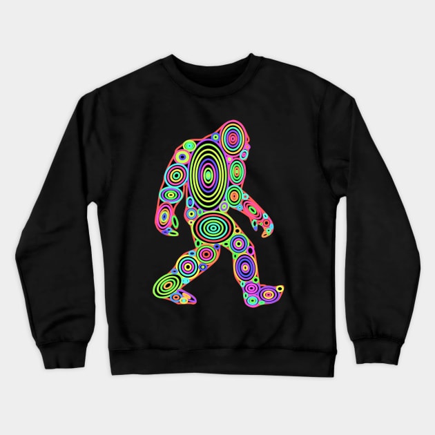 Colorful Bigfoot Crewneck Sweatshirt by Shrenk